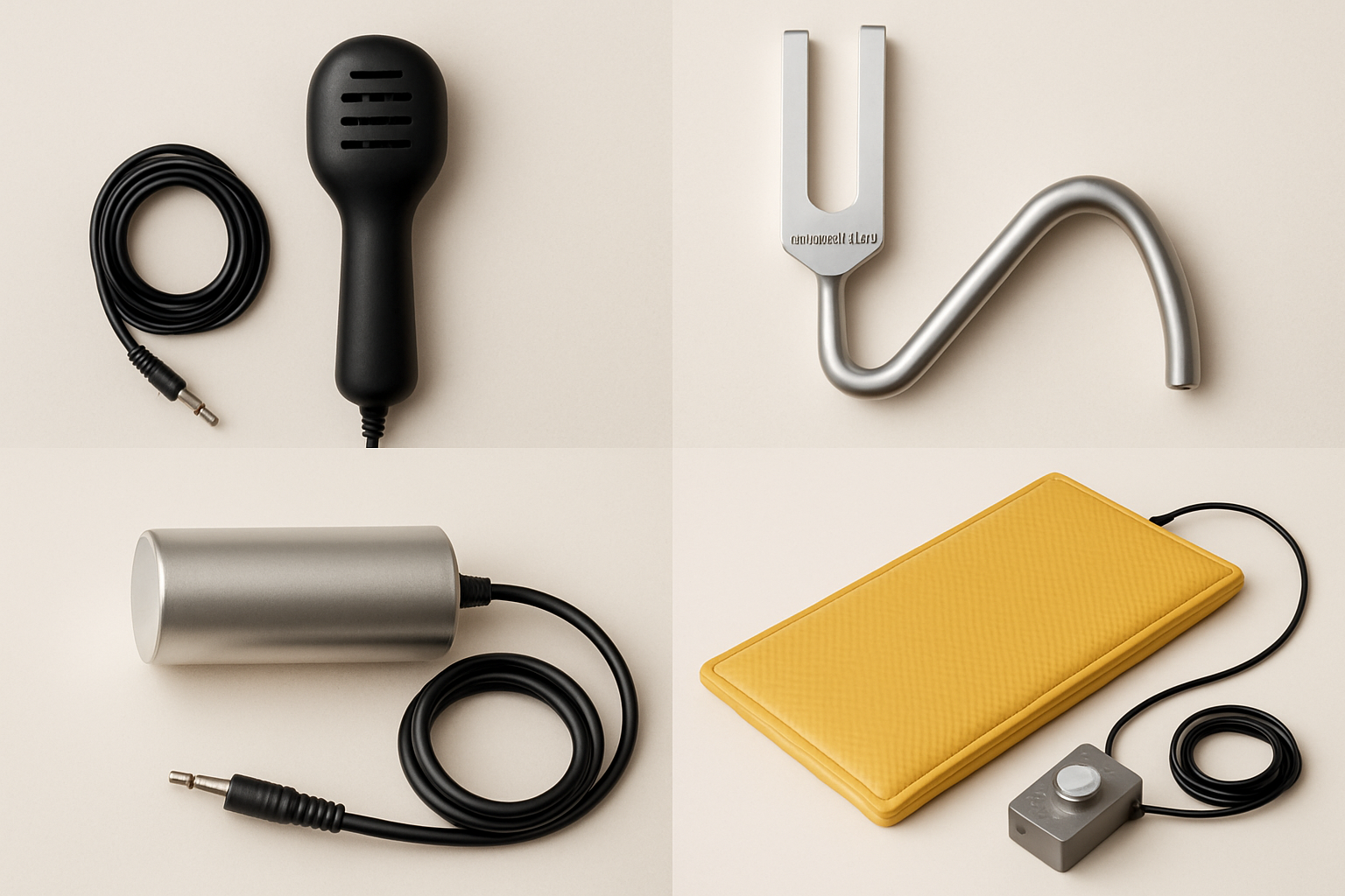 Instrumentos de vibración usados en terapias de Vibroacustix